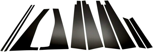 BRIGHTZ ムーヴカスタム LA100S LA110S 超鏡面ステンレスブラックメッキピラーパネル 標準バイザー有用 10PC LA LA100 LA110 100 110 ムーヴ ムーブ カスタム ムーブカスタム19823