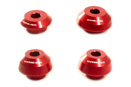 テラモト(TERAMOTO) パフォーマンスカラー 21- GROM(JC92)/22- Dax125(JB04/JB06) フロント/リアセット レッド H-SET02-01