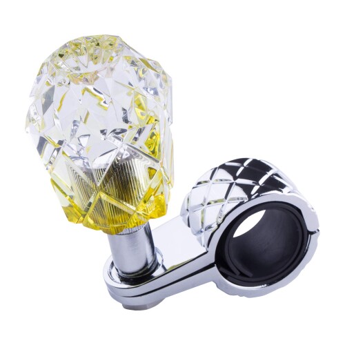 雅 トラック用品 トラックパーツ トラックインテリア オリジナルスピンナー －ＭＩＹＡＢＩ－ クリア／イエロー MI-SP-YE