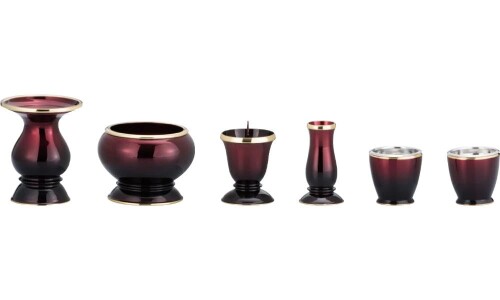 琵琶 6点セット ワインぼかし 141-02