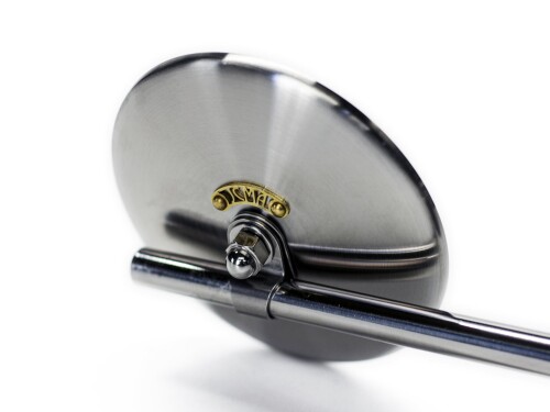 MOTOR ROCK JCMAミラー [ファイ]100 ヘアライン 逆ネジ 1.Brass（ブラスタグ/ブラスリベット）MR-HC060H 8,800円