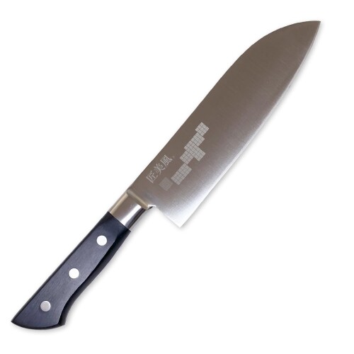 J-kitchens 一人暮らし 包丁 日本製 三徳包丁 関の刃物 透かし彫り 網代小紋 其の１ 170mm モリブデン 鋼 AUS-8 三徳 Japanese knife 江戸小紋 700