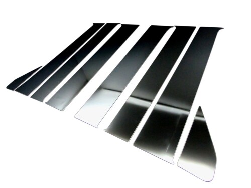 BRIGHTZ NV100クリッパーリオ DR17W 超鏡面ステンレスブラックメッキピラーパネル バイザー無用 8PC DR17 DR R17 17 NV100 NV 100 V100 クリッパーリオ クリッパー リオ エヌブイ100クリッパーリオ エヌ