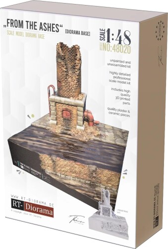 RTディオラマ 1/48 ディオラマベースシリーズ 灰の中から ジオラマベース RTD48020 (情景) 25,275円