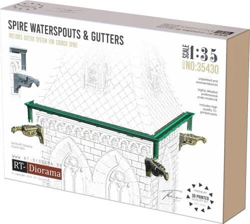 RTディオラマ 1/35 雨樋スパウト & 雨樋 ミニチュア用アクセサリー RTD35430 (情景)