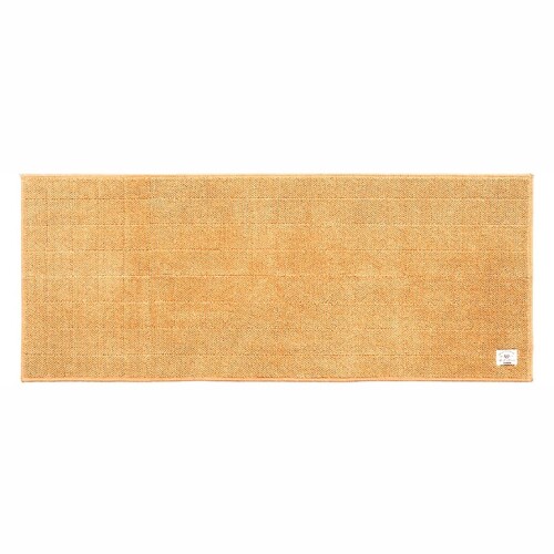 センコー(Senko) B.B.collection ヘリンボン 4 キッチンマット 約50× 120cm ベージュ 抗菌 防臭 薄手 床暖房対応 日本製 38512
