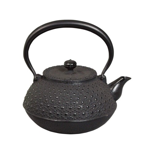 山下工芸(Yamashita kogei) 鉄瓶 亀甲アラレ W16×D18.5×H19cm 日本製 鉄瓶 平丸型 1.2L 55379