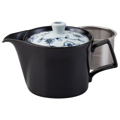 伊万里焼 ティーポット (スーパーステンレス 茶こし付) ロイヤル柄 青 容量約340ml 日本製 25505