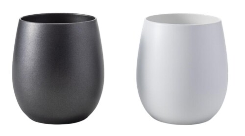 J-kitchens コップ ペア 陶器 のような 口あたり ステンレス 真空二層構造 カップペア 250ml