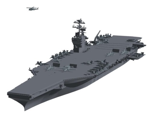 HMA 1/2000 CVN-73 アメリカ空母 ジョージワシントン レジンキット ML-2K01 (船)
