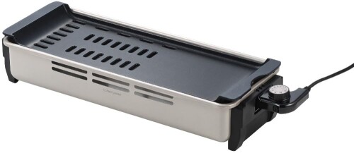 丸山技研 プチ・プレジール 電気角形焼肉グリル PDG-100 煙が出にくい 気軽に焼肉 食卓で焼肉 着脱プレート 洗える スリム型 長方形でテーブルに置き易い