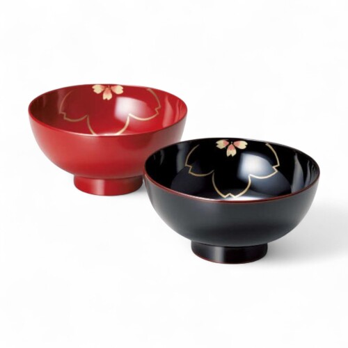 J-kitchens 家族 2客セット 漆器 椀 手塗り うるし 食洗機対応 PID-636864 日本製