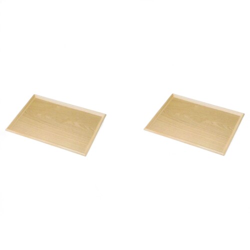 J-kitchens 盆 2pcs セット （ お盆 トレー） 木の膳 ナチュラル ディナーウェア 木製 NO.705466