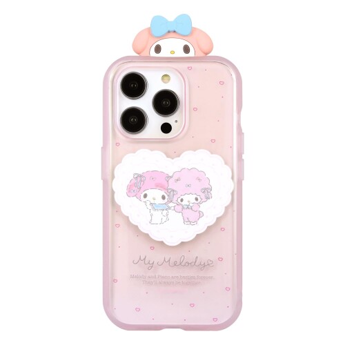グルマンディーズ サンリオキャラクターズ IIIIfit Clear iPhone15 Pro 対応 ケース マイメロディ SANG-374MM