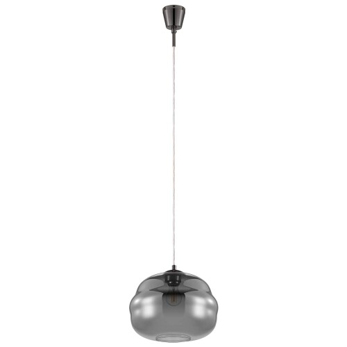 EGLO LED ペンダントライト ガラス おしゃれ 北欧 DOGATO 32.8cm ブラッククリアー 204425J 照明器具 リビング ダイニング カフェ