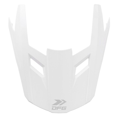 (ダートフリーク) DFG エースヘルメット用バイザー ホワイト L・XLサイズ用 D3051