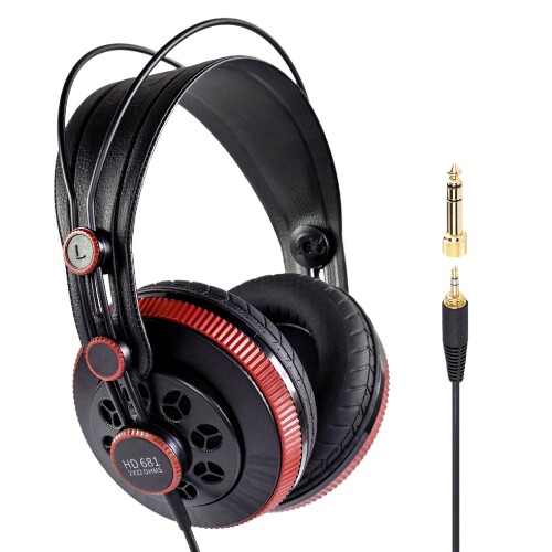 Superlux セミ・オープン型 プロフェッショナルモニターヘッドフォン ブラック HD681-AIR Edition