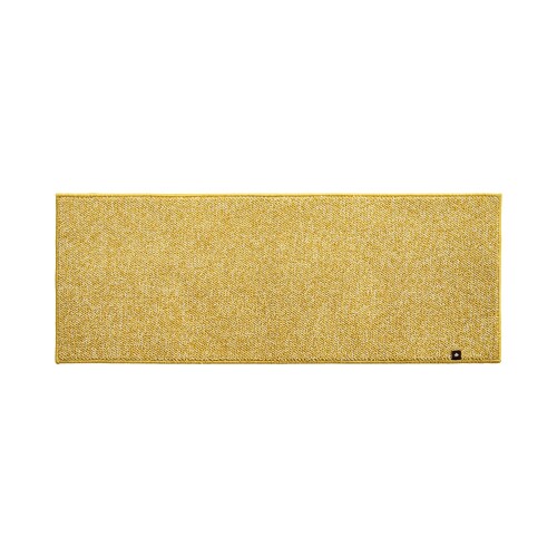 オカ(OKA) PLYS base (プリスベイス) キッチンマット 約 45 cm × 120 cm イエロー (日本製 洗える モダン シンプル 滑り止め)