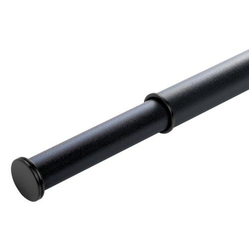 classico 室内物干し竿 Ｃｌａｓｓｉｃｏ クラシコ 長さ １２１２ｍｍ～２２００ｍｍ おしゃれ 伸縮 (ブラック×ブラック)