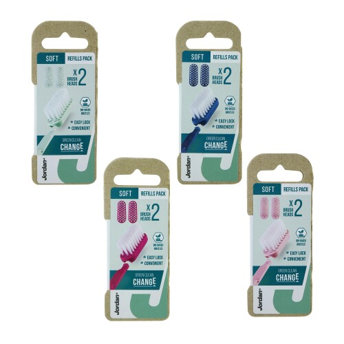 Jordan ジョーダン GREEN CLEAN CHANGE REFILLS グリーンクリーン チェンジ レフィル 交換式ヘッド2個入×10セット