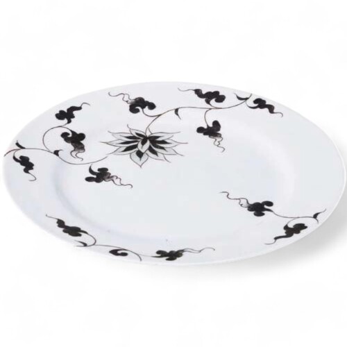 匠美風 有田焼 27cm カレー皿 染付陶花和モダン洋花26ｃｍプレート 日本製