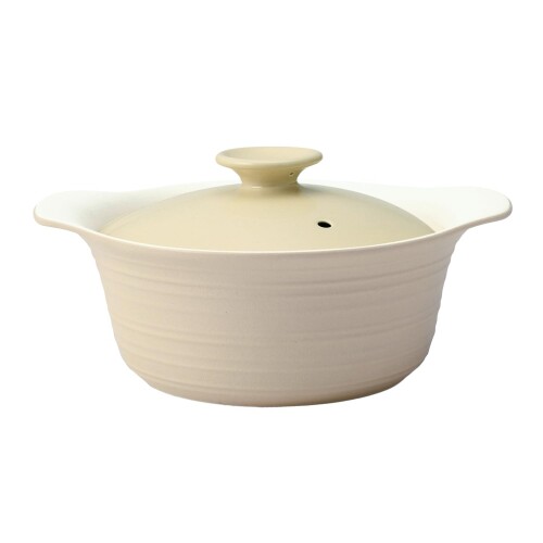 TAMAKI エアリー 土鍋 S 27.5x23x高さ15x底面直径14cm 超軽量 電子レンジ対応 オーブン対応 ガスレンジ対応 ハロゲンヒーター対応 T-960424