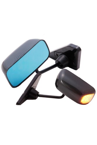 GT1ミラーLED カーボンルック/手動/右ハンドル車 S15 シルビア