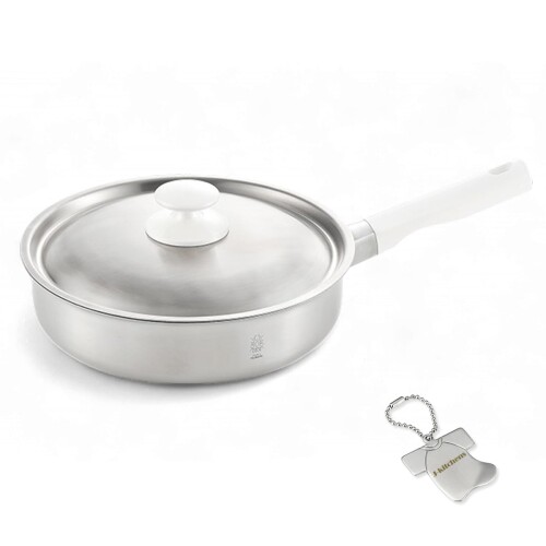 J-kitchens 食卓団らん フライパン 蓋付き 2層鋼 20cm 錆びにくく 焦げ付きにくい ガス IH対応 日本製 オリジナルタグ付