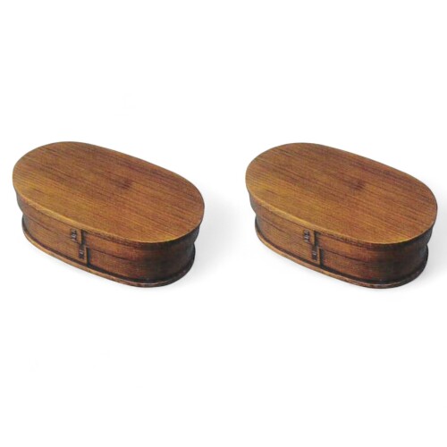 J-kitchens 弁当箱 2pcs 仕掛ける 木の膳 自然的 晩さん会お召しもの 木製 NO.184924 大人用弁当箱-弁当箱・水筒