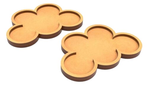 グリーンスタッフワールド MDF ムーブメント トレイ 28.5mm x5 - SLIM-FIT (2枚入) 展示ベース GSWD-11382画像