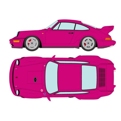 メイクアップ VISION 1/43 ポルシェ 911 (964) カレラ RSR 3.8 1993 ルビーストーンレッド 完成品 VM162F