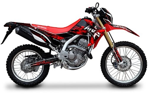 エムディーエフ(MDF) グラフィックキット フロントフェンダーセット ブラッディーモデル レッド CRF250L(12-) MCRF-C-RD-FF