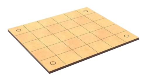 グリーンスタッフワールド MDFムーブメントトレイ - スリムフィットスクエア 120x100mm (1枚入) 展示ベース GSWD-12603画像
