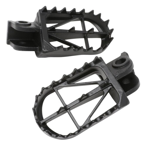 ジータレーシング(ZETA RACING) ワイドフットペグ クロモリ Mid KTM SX,EXC,XC HUSQVARNA TC/FC/TE/FE, BETA RR2T/4T…etc 前後幅約50mm 安定ライディング スタンディング 排泥性 クロモリ鋼 高強度 高耐久 D303