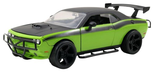 京商 (Kyosho) Jada Toys ワイルドスピード つづき物 1/24 F\u0026F ダッジ チャレンジャー オフロード 緑であること (レティ) 為し終わる品 JADA97131 おもちゃ-乗り物のおもちゃ-車