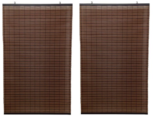目隠し 日よけ 和洋室に合う マルチデザイン ボーダーブラック 約88×135cm 通気性 耐久性 水勘製簾所