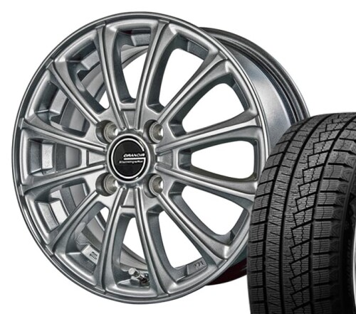 ネクセン ウィンガード ice2 155/65R14 + グランディール(14×4.5J 4-100 +45)ダークグレイ 1台分4本セット 35,032円