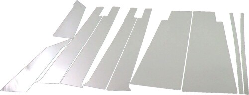 BRIGHTZ タントエグゼ L455S L465S 超鏡面ステンレスメッキピラーパネル バイザー有用 10PC L455 L465 455 465 タント エグゼ