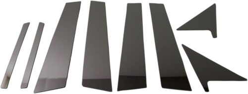 BRIGHTZ Eクラス W212 超鏡面ステンレスブラックメッキピラーパネル バイザー無用 8PC W 212 セダン E220 E250 E300 E350 E400 E550 E63