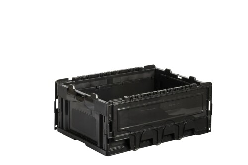 リサイクル 折りたたみコンテナー CF-S31NR ブラック 5個セット 日本製 ACCX521