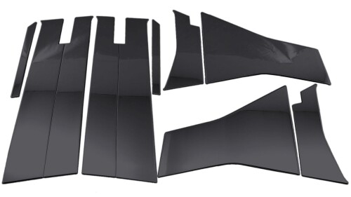 BRIGHTZ ekクロス EV B5AW 超鏡面ステンレスブラックメッキピラーパネル バイザー有用 10PC eKクロスEV
