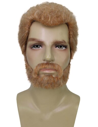 Wigs2you ウィッグ H-5688 大人の男性用ウェールズ王子の英国ジンジャーブラウンウィッグとひげセット