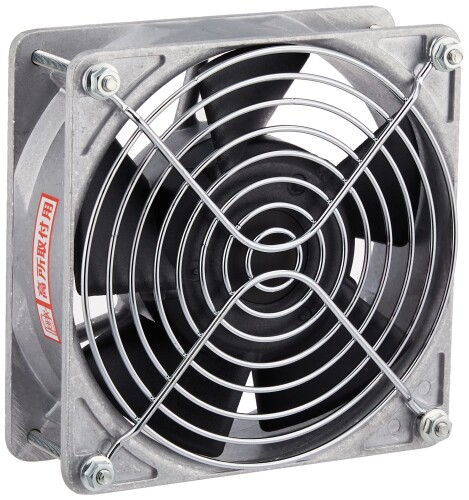 ローヤル電機 AC軸流ファン UT125Cセット（プラグコード、フィンガーガード、取り付けネジ付） 120ｍｍ角×38ｍｍ厚 200V