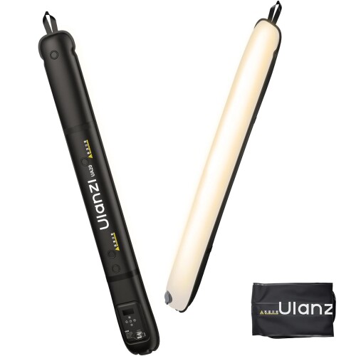 Ulanzi L110 UA20エアチューブライト/撮影ライト LED 無段階調光 2700K-6500K マグネット式 軽量 持ち運び便利 防水設計 アウトドア 自撮り ライブ配信/YouTube/Tiktok等に適用