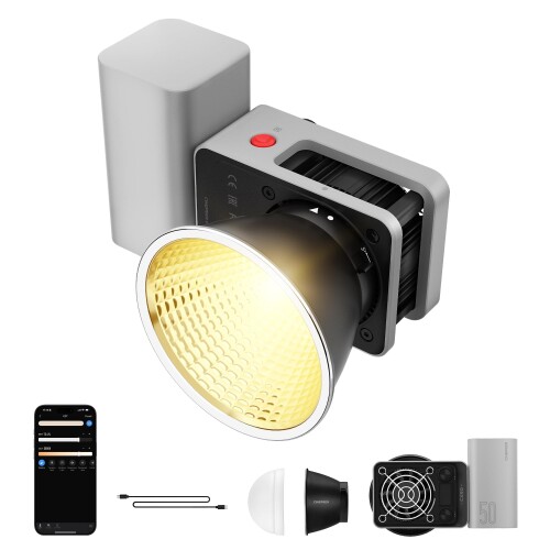 ジーウン (Zhiyun) 撮影用LEDライト CINEPEER CX50 バイカラー 50W出力 色温度2700-6500K USB-PD急速充電