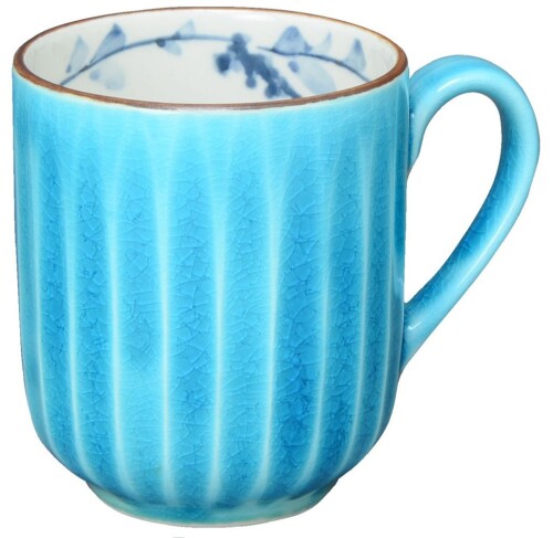 京焼 清水焼 陶あん窯 マグカップ 交趾唐草(浅葱) KTA948 8,499円