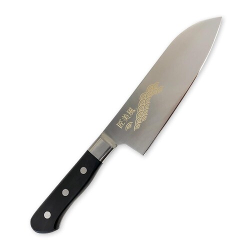 J-kitchens 一人暮らし 包丁 金彩彫り 青海波 三徳包丁 170mm 日本製