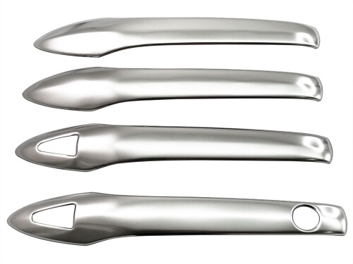 BRIGHTZ ヤリス 210 10 15 ステンレスドアハンドルカバーノブ 4PC サテンシルバー KSP210 MXPA10 MXPH10 MXPH15 MXPA15 MXPH14 MXPH17 210 10 15 14 17