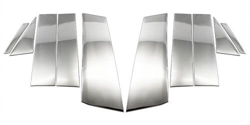 BRIGHTZ ヴェルファイアハイブリッド AAHH40W AAHH45W 超鏡面ステンレスメッキピラーパネル バイザー有用 10PC AAHH40W AAHH45W