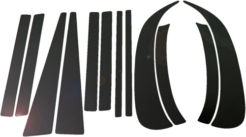 BRIGHTZ ミラ L700S L710S 5ドア車 超鏡面ステンレスブラックメッキピラーパネル バイザー有用 12PC L700S L700V L710S L710V L700 L710